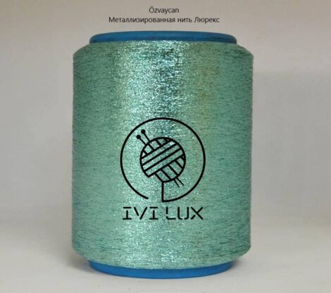 Нить lurex MX-338S цвет морская волна с чернением 1/100 т. 0,25 мм от 50 грамм